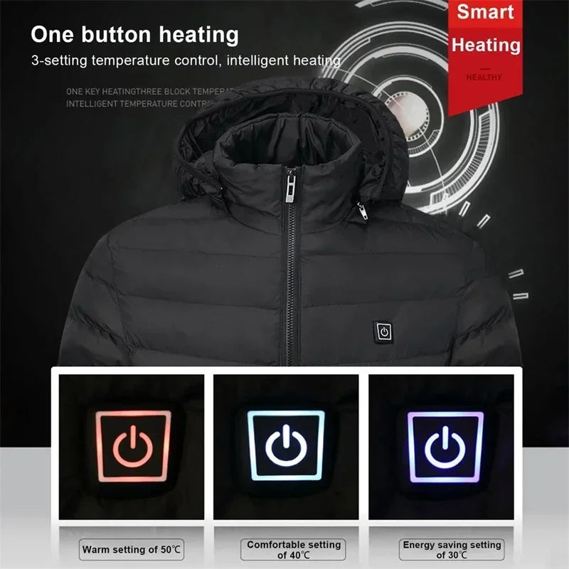 Stylish Unisex Heated Winter Jacket