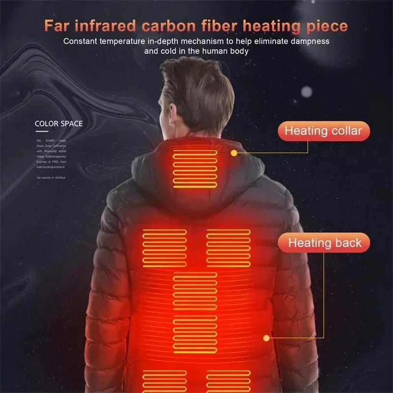 Stylish Unisex Heated Winter Jacket